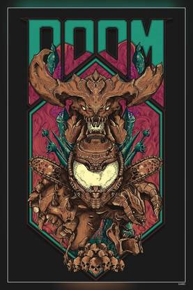 Doom Eternal Doom Marine Video Game Hd Matte Finish Poster Paper Print