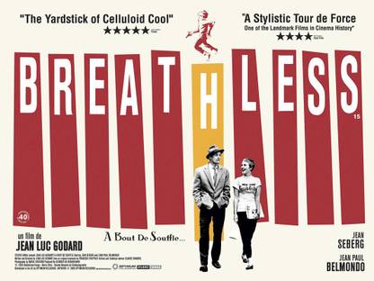 Poster Breathless Movie sl-12732 (LARGE Poster, 36x24 Inches, Banner Media, Multicolor) Fine Art Print