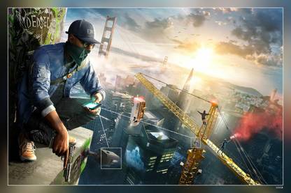 Watch Dogs Video Game Matte Finish Poster Paper Print