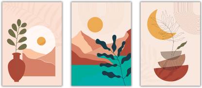 Set Of 3 Aesthetic A4 Size Poster for Wall Decoration Paper Print