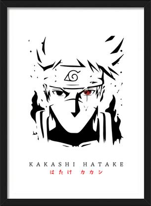 Kakashi Hatake | Naruto Shippuden Characters Vector Art Framed Posters Paper Print