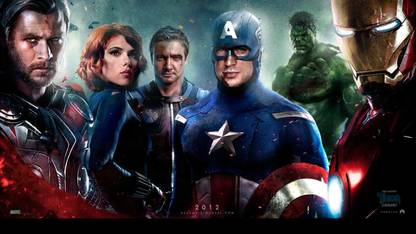 Poster Superhero Avengers Library Gallery Image Heroes Movie Sl-16422 (Large Poster, 36x24 Inches, Banner Media) Fine Art Print