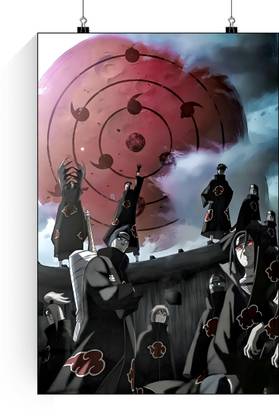 Akatsuki Poster | Akatsuki Itachi, Pain, Deidara, Nagato, Konan, Obito Uchiha, Kisame, Sasori, Hidan, Orochimaru, Poster | Naruto Akatsuki Sharingan Anime Posters | Akatsuki Wall Poster Paper Print