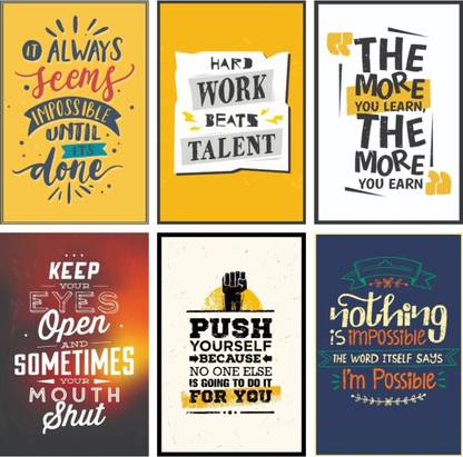 Motivation quotes 3D Poster