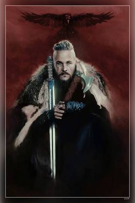 Ragnar Vikings Got King King Ragnar Lothbrok Ragnar Lothbrok Vikings Matte Finish Poster Paper Print