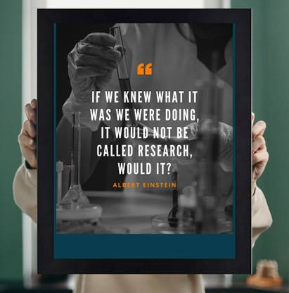 Albert Einstein Science Research Quote Paper Print