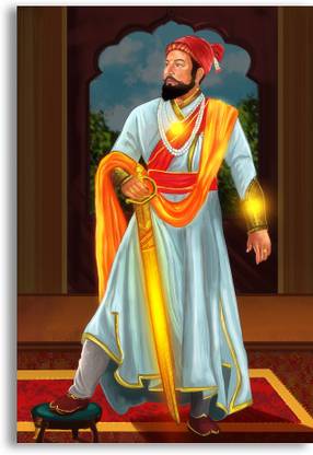 Chhatrapati Shivaji Maharaj Photo Poster God Poster For Home Decor Religious Poster For Study Room Fine Art Print