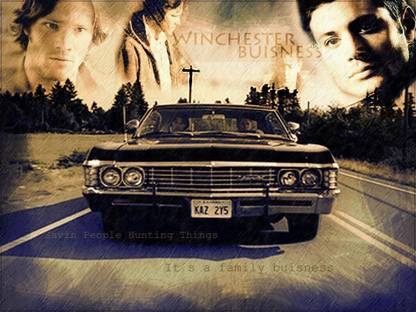TV Show Supernatural on fine art paper 13x19 Fine Art Print