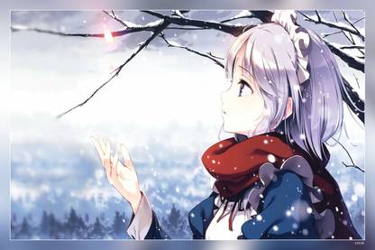 Touhou Izayoi Sakuya Anime Girls Winter Matte Finish Poster Paper Print