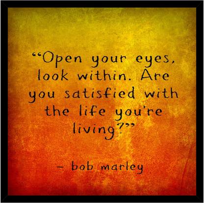 Bob Marley Poster with Frame S-34 Paper Print