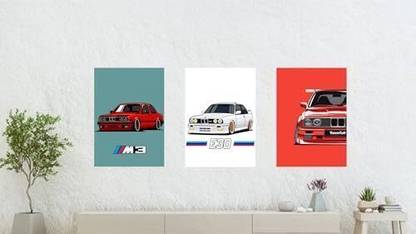Set of 3 Jdm Cars Wallpaper Printed on !80 Gsm Paper Photographic Paper
