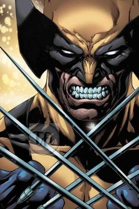 Superhero Wolverine Poster, Unframed, With Double Sided Tape Paper Print