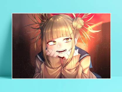 Anime My Hero Academia Poster | Himiko Toga Poster 12 X 18 Inch (Multicolor) Paper Print