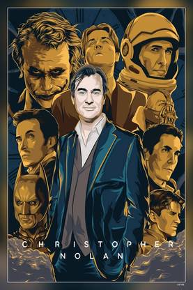 Christopher Nolan Batman Dark Knight Following Inception Insomnia Interstellar Nolan Matte Finish Poster P-14700 Paper Print