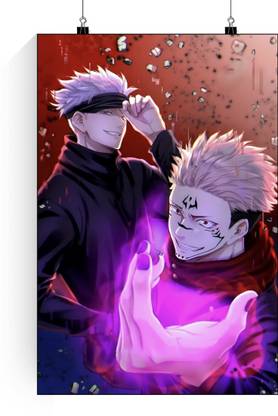 Gojo And Sukuna Poster | Jujutsu Kaisen Satoru Gojo Sukuna Anime Poster | Jujutsu Kaisen Wall Poster Satoru Gojo Sukuna Paper Print