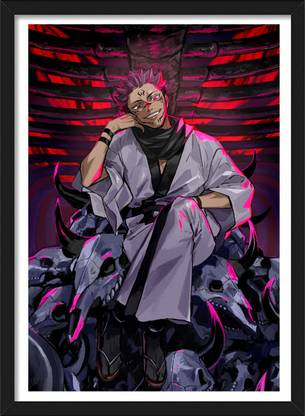 Itadori Yuji x Sukuna | Jujutsu Kaisen | Anime Frames By YourCanvas Paper Print