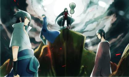 naruto sasuke madara uchiha clan itachi obito Wall Poster Print on Art Paper 13x19 Inches Paper Print