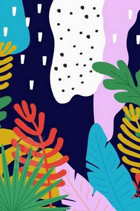Jungle Theme Poster | Jungle Posters for Room | Unframed | With Self Adhesive Tape Paper Print