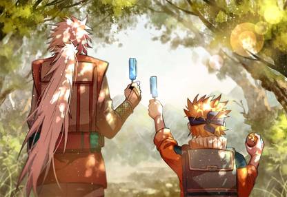 jiraiya AND NARUTO POSTER 3D Poster