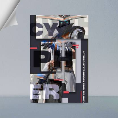 VIRGIN ART | CYPHER AN VALORANT AGENT | SENTINAL | DIGITAL ART | VALORANT | GAME | 300 GSM A4 FRAMED POSTER FOR WALL Photographic Paper