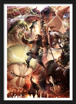 Attack on Titan Season 3 | AOT Framed Poster | Anime Paper Print