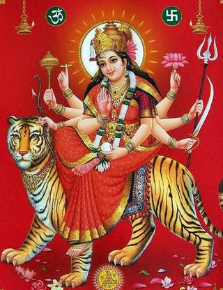 Durga Maa Images Beautiful Matte Finish Wall Poster Paper Print
