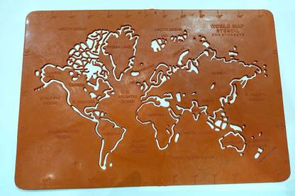 World Map : Political - Wall Chart Paper Print Paper Print