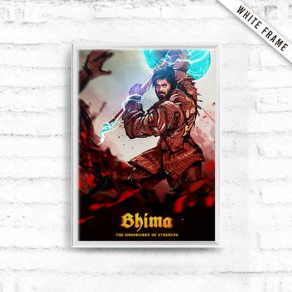 Madhavan As Bhima�� Kollywood Mahabharata Poster White Frame Photographic Paper