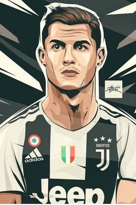 Cristiano Ronaldo Poster for Room Wall Decoration, Size - 12 X 18 inches || VE EB ART 10058 Paper Print