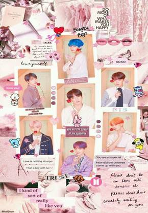 Bts Army Bangtan Boy V suga J-Hope Jungkook Jin Jimin Rm Photo Poster_bts2_26 Paper Print