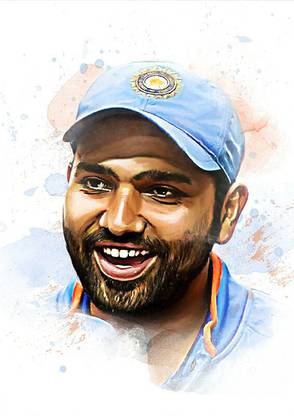 Poster Rohit Sharma Sl-16322 (Wall Poster, 13x19 Inches, Matt Paper) Fine Art Print
