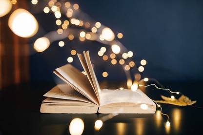 time decoration lights fairy lights Poster, Wallpaper Paper Print