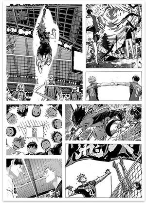 Haikyuu Anime Karasuno Manga Wall Posters, Waterproof Non-tearable 125 Micron sheet Size A3 Paper Print