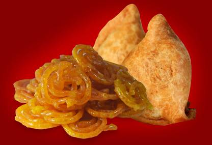 SAMOSA AND JALEBI Paper Print