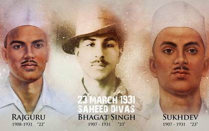 Legendary heros - Raj Guru/ Bhagat Singh / Sukhdev Poster Unframed Photo Poster - wall Unframed Paper Poster Fine Art Print