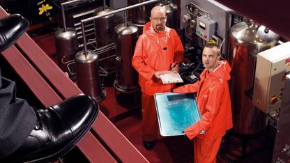 TV Show Breaking Bad Aaron Paul Bryan Cranston Jesse Pinkman Walter White ON GOOD QUALITY HD QUALITY WALLPAPER POSTER Fine Art Print