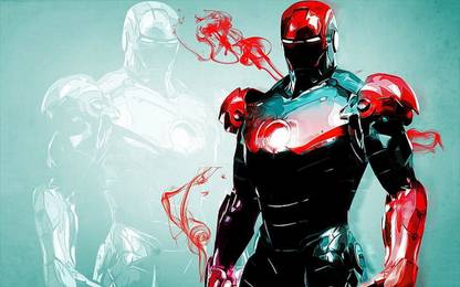 marvel comics iron man wallpaper Paper Print