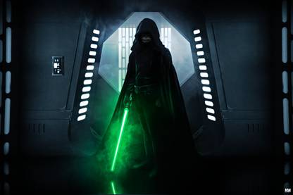 Star Wars The Mandalorian Luke Skywalker Poster 18 x 12 inch 300 GSM Paper Print