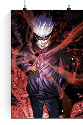 Gojo Satoru Use His Power Poster | Jujutsu Kaisen Gojo Anime Poster | Wall Poster Gojo Satoru Paper Print