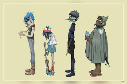 Gorillaz Jamie Hewlett D Noodle Matte Finish Poster Paper Print