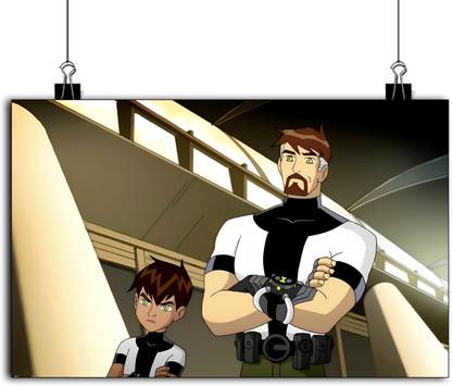Ben 10,000 Poster | Ben 10,000 And Ken Tennyson Poster | Ben 10 Ben 10000 Ken Tennyson Omnitrix poster | Ben 10 And Ken 10 Wall Poster Paper Print