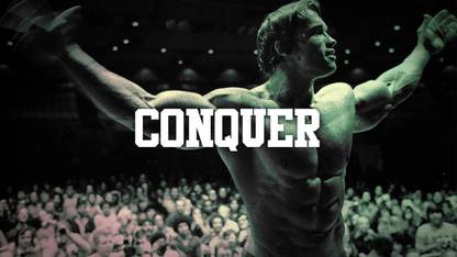 Poster Arnold Schwarzenegger Conquer sl-12596 (Wall Poster, 13x19 Inches, Matte Paper, Multicolor) Fine Art Print