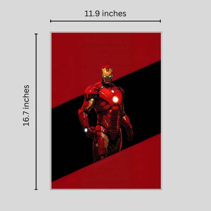 Superhero Iron Man Wall Decoration Art Iconic Hero Epic Poster For Home Office Fan Art Poster Frame Hollywood Western Poster Wall Art Paper Print