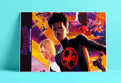 YAA - Spider Man Across The Spider Verse Art Effect Anime Series Poster 01 (18inchx12inch) Photographic Paper