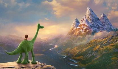 Movie The Good Dinosaur ON FINE ART PAPER HD QUALITY WALLPAPER POSTER Fine Art Print