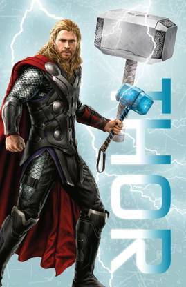 2301 thor movie poster/ cartoon poster for kids, Multicolour, Matte Vinyl Stickers Printed, 12 x 18 Inch Vinyl