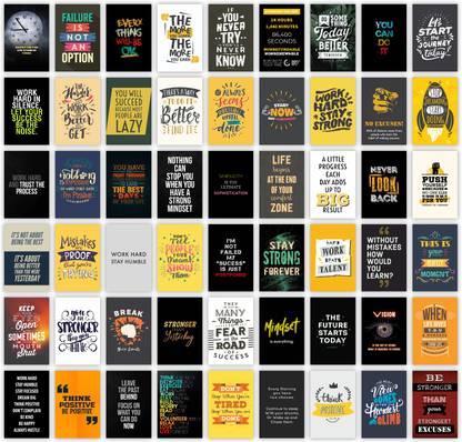 Pack of 54 Motivational Aesthetic Wall Collage kit Posters | Posters ...