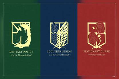 Attack On Titan Attack On Titan Military Police Brigade Matte Finish Poster Paper Print