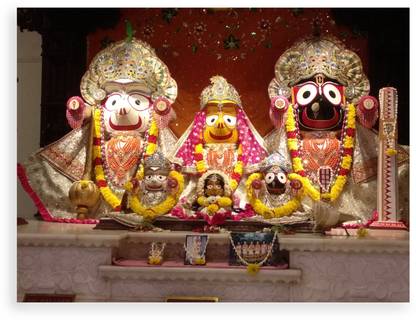 Hindu God Jagannath Ji Digital Photo Poster With Uv Textured Room Decoration 051 Fine Art Print