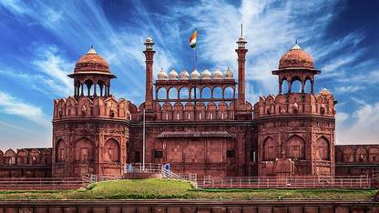 The Red Fort Historical Monument Tourism Poster (Without Frame) For Travel & Tourism | Pack Of 1 Paper Print